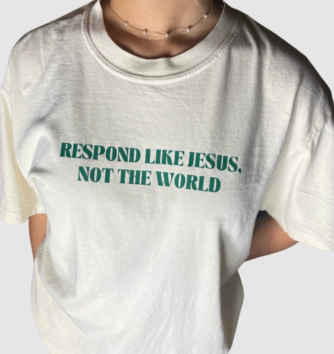 respond like jesus t-shirt