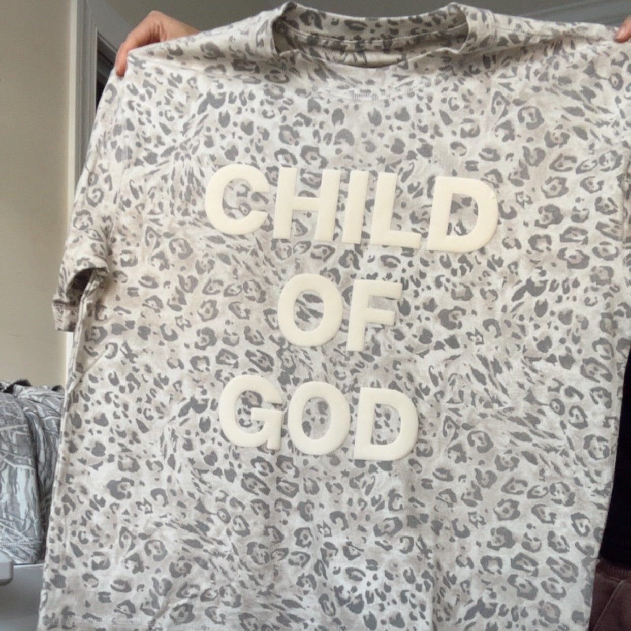 cheetah child of god tee