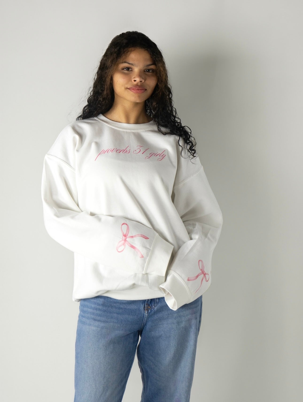 proverbs 31 girly crewneck
